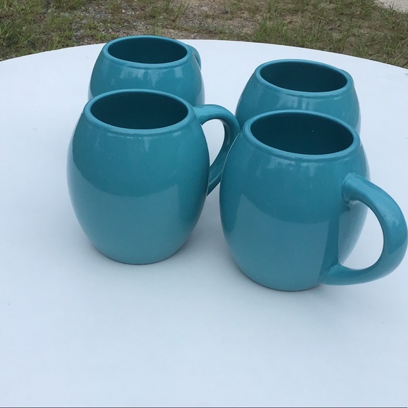 Turquoise Bubble Mugs - Picture 3 of 4